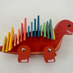 Dinosaur Number-Ordering (& Color-Ordering) Slot Stacking Puzzle (Great Tactile